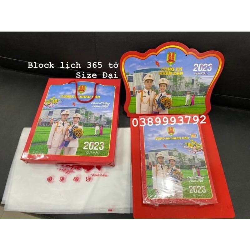 Block lịch đại Công an nhân dân 2023