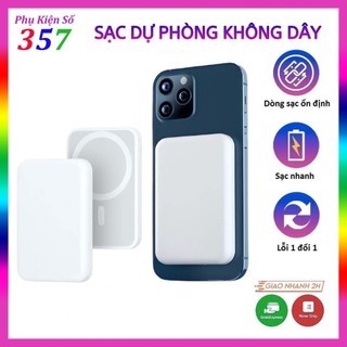 Sạc dự phòng không dây từ tính sạc nhanh pin 5000mah mini nhỏ gọn cao cấp cho điện thoại