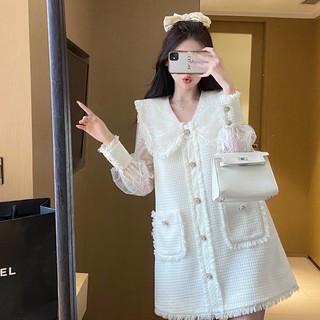 Đầm váy tiểu thư màu trắng cổ xoè tay phồng phong cách thanh lịch nữ tính, đầm dự tiệc TULIP CLOTHES ORDER 2 tuần