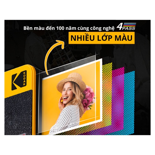 Máy chụp ảnh lấy ngay Kodak Mini Shot 3 Retro C300R - Hàng chính hãng - Bảo hành 1 năm - Tặng kèm 8 tấm ảnh | BigBuy360 - bigbuy360.vn