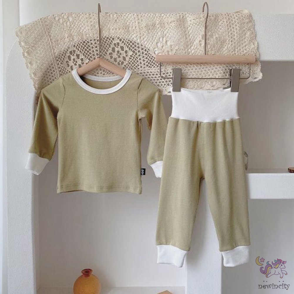 Bộ Quần Áo Ngủ Xinh Xắn Ấm Áp Cho Bé Trai Gái Kiểu Hàn Quốc