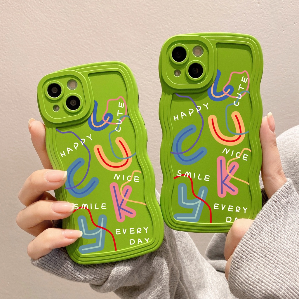 Ốp Điện Thoại Họa Tiết Chữ Đơn Giản Thời Trang Chống Rơi / Vân Tay Cho iPhone 11 12 13Pro 14 7plus 6plus 7 8 6 xr xs max