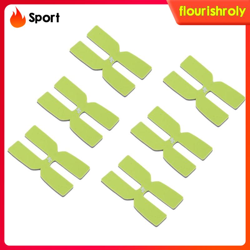 Set 6 Miếng Dán Cân Bằng Bằng Silicon Màu Đen Hình Chữ H Cho Vợt Tennis