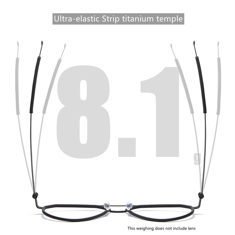 Ultra Set Kính Mắt Gọng Titan Siêu Mỏng Không Vít Lb9745
