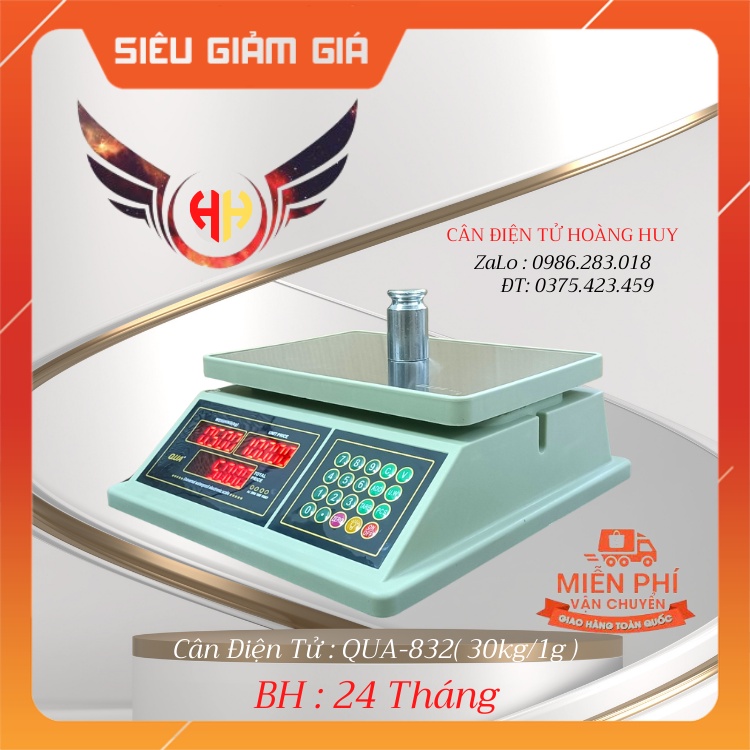 Cân điện tử tính tiền chống nước  QUA-832dùng cho nhà hàng bán hải sản,tôm, cua,cá bảo hành 2 Năm