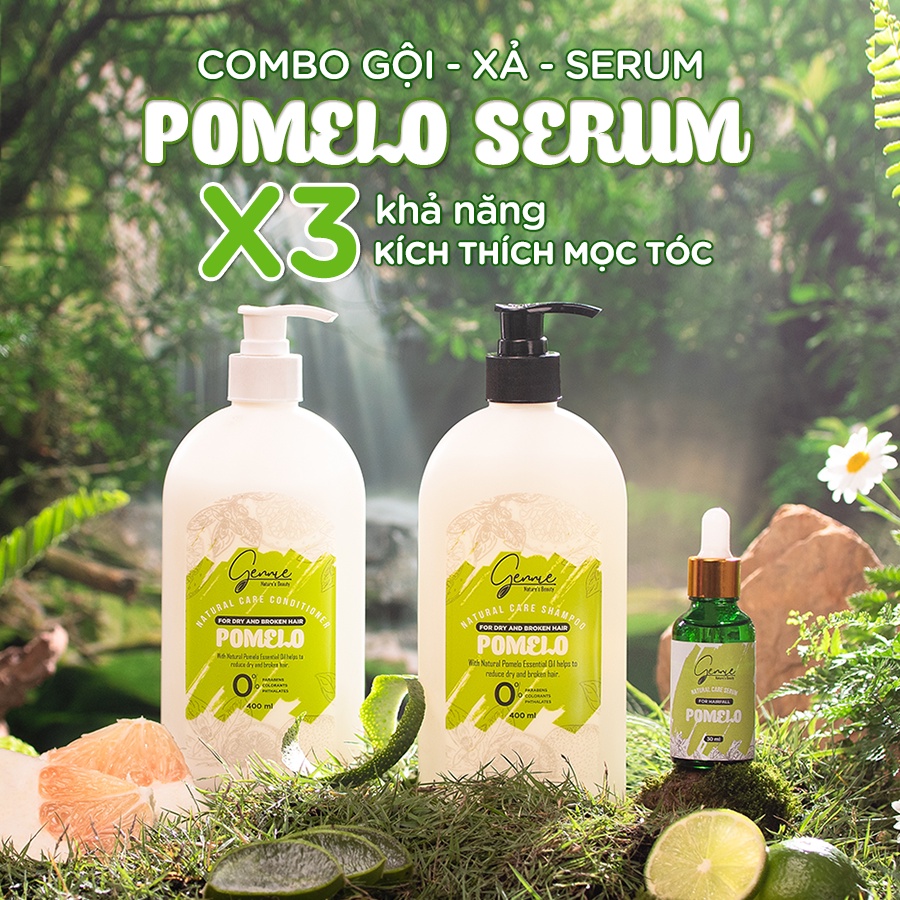 Serum Bưởi Gennie Natural Care ngăn rụng & kích thích mọc tóc 30ml