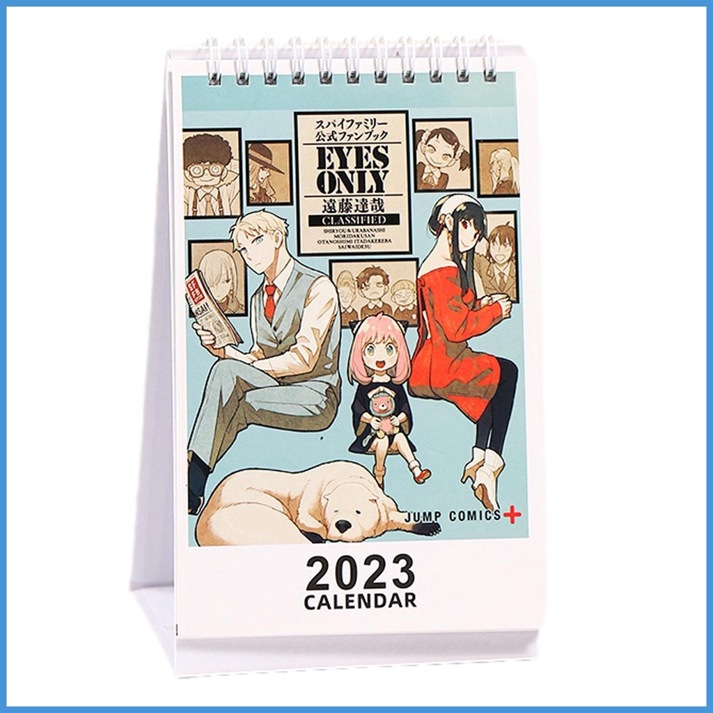 Lịch Để Bàn Năm 2023 SPYxFAMILY In Hình Anime Dễ Thương Dùng Làm Quà Tặng