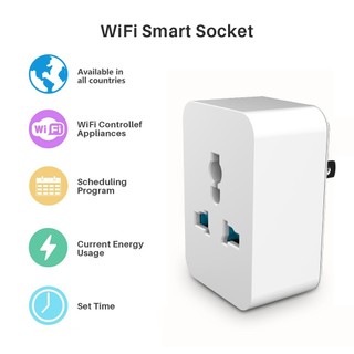 Ổ Cắm Thông Minh Điều Khiển Từ Xa Bằng Wifi Đo Công Suất