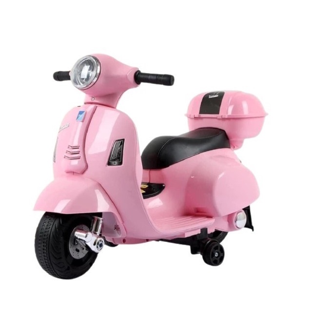 [Bảo hành chính hãng] Xe Máy Điện Vespa Q-518 Cho Bé Sử Dụng Chân Ga