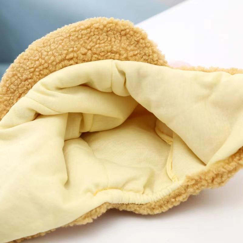 PVN55333 Mũ Lưỡi Trai Len Cho Bé Có Dây Buộc 0-2 Tuổi Chữ P Giá Rẻ