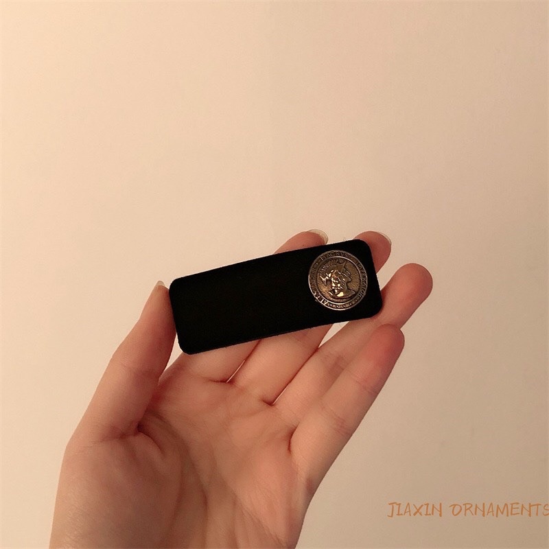 Kẹp tóc mái cho nữ đính hoạ tiết vintage dễ thương K31