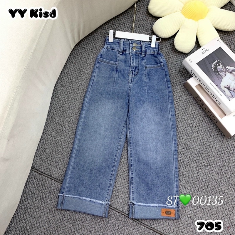 quần bò xuông mềm hàng đẹp cao cấp cho bé gái size đại cồ