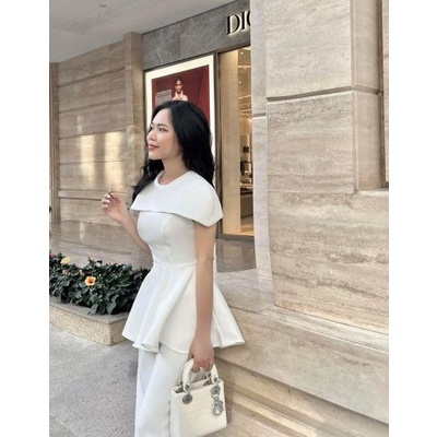 ANU248 - ÁO PELUM CHỜM VAI BỒNG 2 MÀU