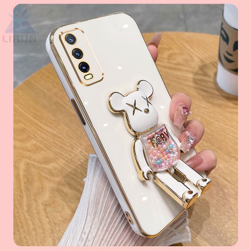 Ốp Điện Thoại Silicon Mềm Có Giá Đỡ Cho Vivo V2043 V2032 V2026 V2029 V2027 V2037 V2052 V2042 V2048 V2054 1915 1938 1935 1919