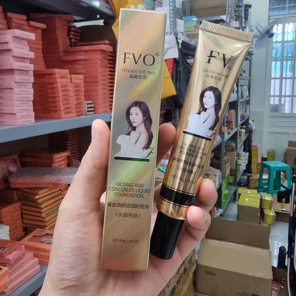 Kem nền BB dạng lỏng che khuyết điểm FVo nâng tone và lâu trôi 30gr