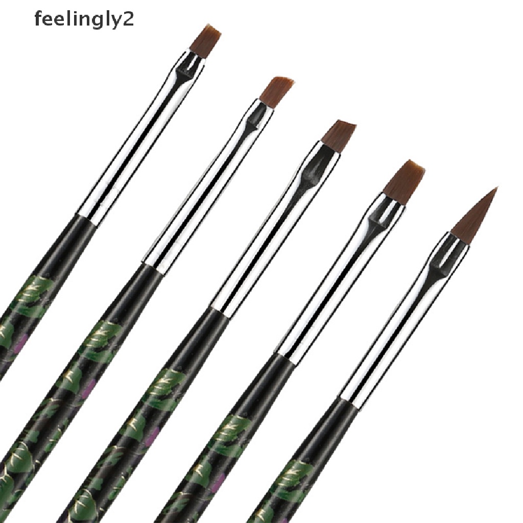 Set 5 Cọ Vẽ Trang Trí Móng Tay Nghệ Thuật Chuyên Nghiệp