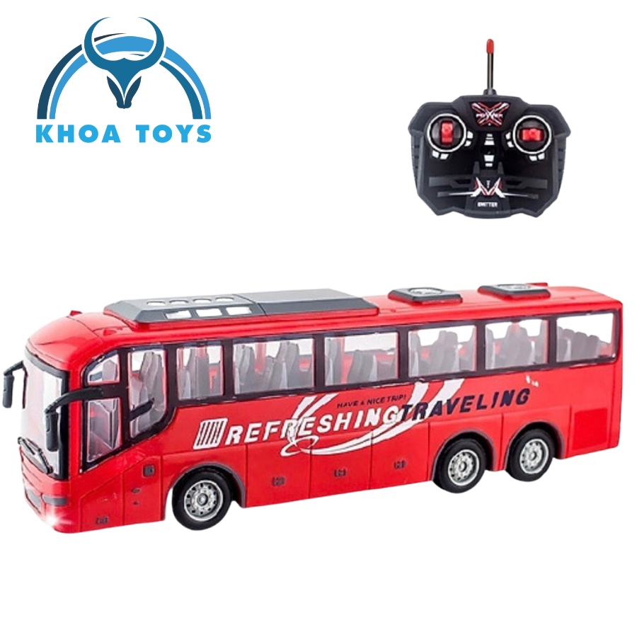 Xe buýt điều khiển từ xa, xe buýt điều khiển 4 chiều, xe buýt có đèn