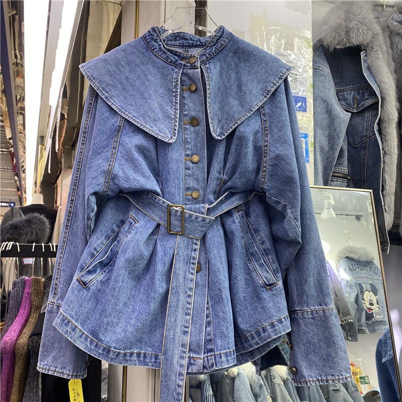 Áo Khoác Denim Phong Cách Hàn Quốc Ngọt Ngào Dễ Thương Cho Nữ