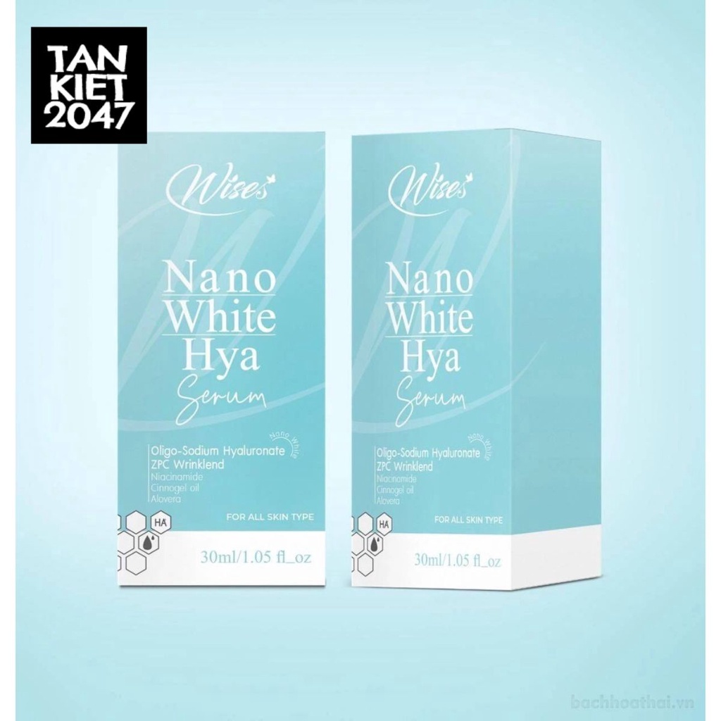 Serum huyết thanh dưỡng trắng wise nano white hya