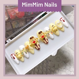 Nailbox thiết kế đính nhiều charm siêu dễ thương