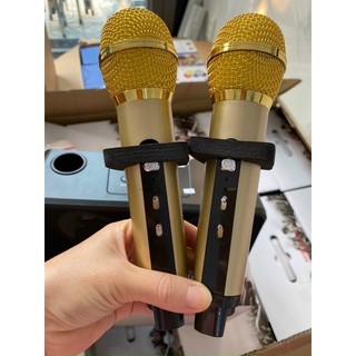 Loa karaoke Bluetooth SD-301 ( 2 mic không dây, khay để điện thoại)