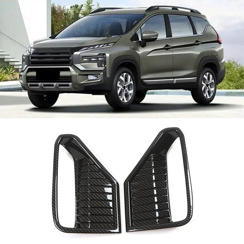 Khung Viền Đèn Sương Mù Phía Sau Bằng abs Sợi carbon Cho mitsubishi xpander 2022 2023