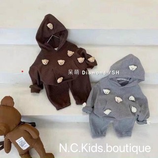 Bộ gấu nâu k mũ cho bé