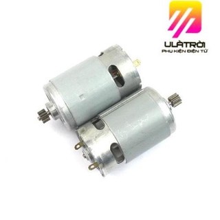 Motor 550 12v dc động cơ thay thế máy khoan pin, bánh răng 9 răng