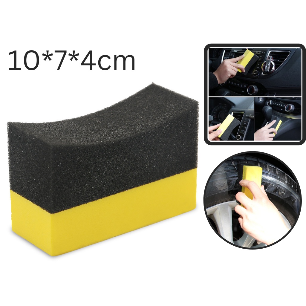 Mút Đa Năng ,Đánh Bóng Lốp, Thoa Hóa Chất Chăm Sóc Xe Size 10*7*4cm