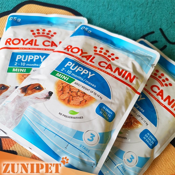 Pate cho chó Royal Canin Mini gói 85g - Chó cỡ nhỏ có trọng lượng dưới 10kg khi lớn