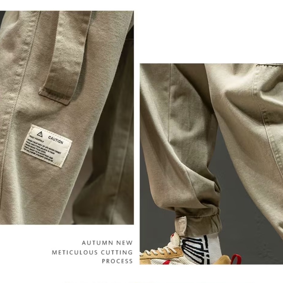Quần Jogger Dài Ôm Dáng Phong Cách Vintage Nhật Bản Thời Trang Cho Nam