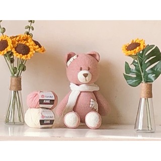 (Hàng có săn) Gấu rách len 40cm. to ngang