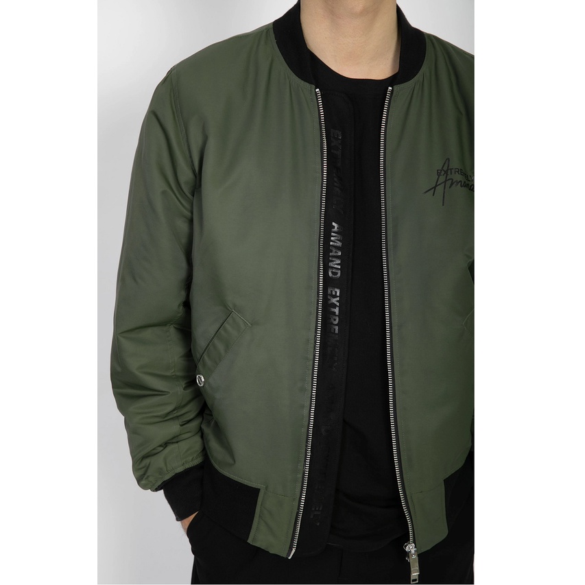Áo Khoác Amand Signature Basic Bomber - Dark Green