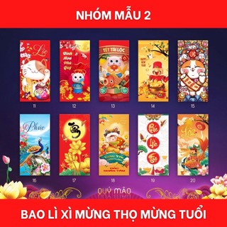 Bao Lì Xì Tết 2024 Set 10 chiếc