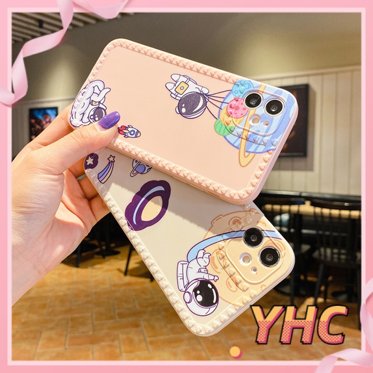 ốp iphone Họa Tiết Trái Tim/Phi Hành Gia Hoạt Hình tương thích iPhone 6s 6splus 7 7plus 8 8plus X XS 11 12 Pro Max Plus Promax-919