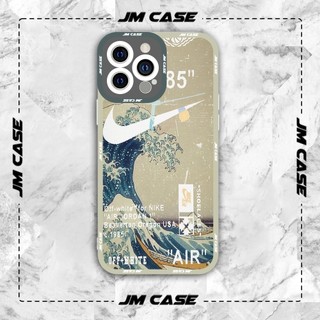 Ốp lưng iphone và samsung xiaomi oppo cạnh vuông JMCase nikke Off White Con Sóng Thời Trang