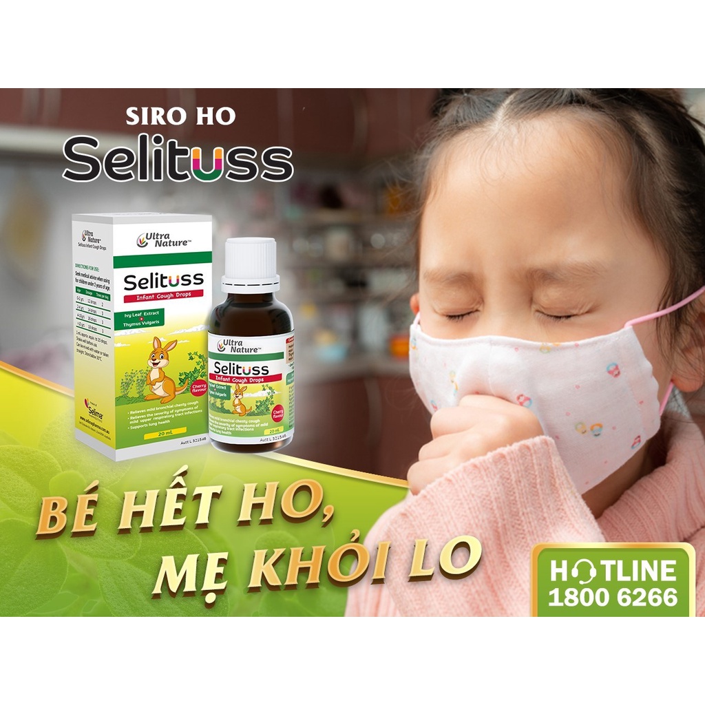 Siro ho Selituss Infant Cough Drops -  Hỗ Trợ Giảm Ho, Long đờm