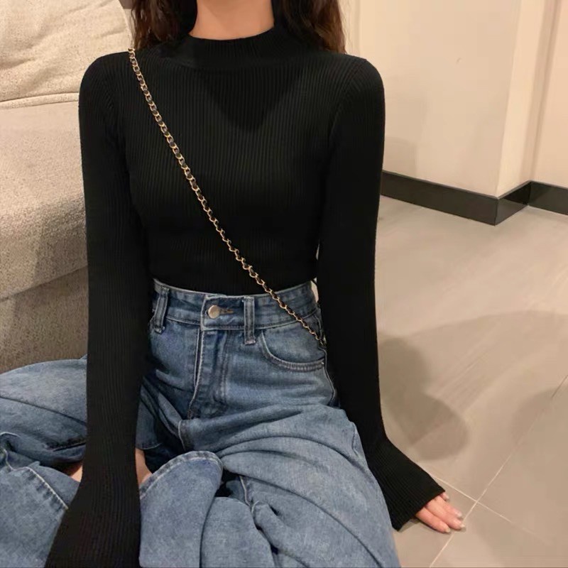 Áo len cổ 3 phân hàng QC loại đẹp