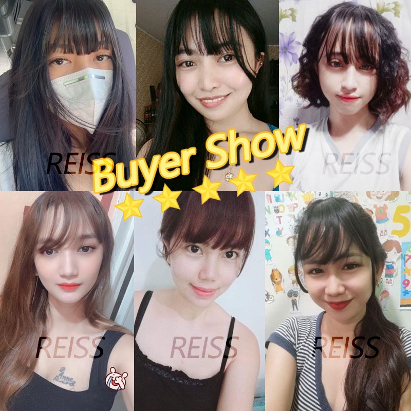 Tóc Mái Giả Nối Dài Mái Ngang Phong Cách Hàn Quốc Cho Nữ