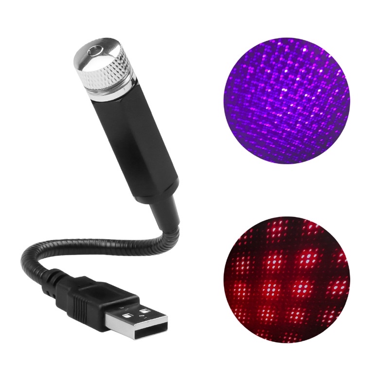 Đèn Trang Trí Chiếu Trần Sao Tia Laser Nguồn Usb (Xanh Và Đỏ)