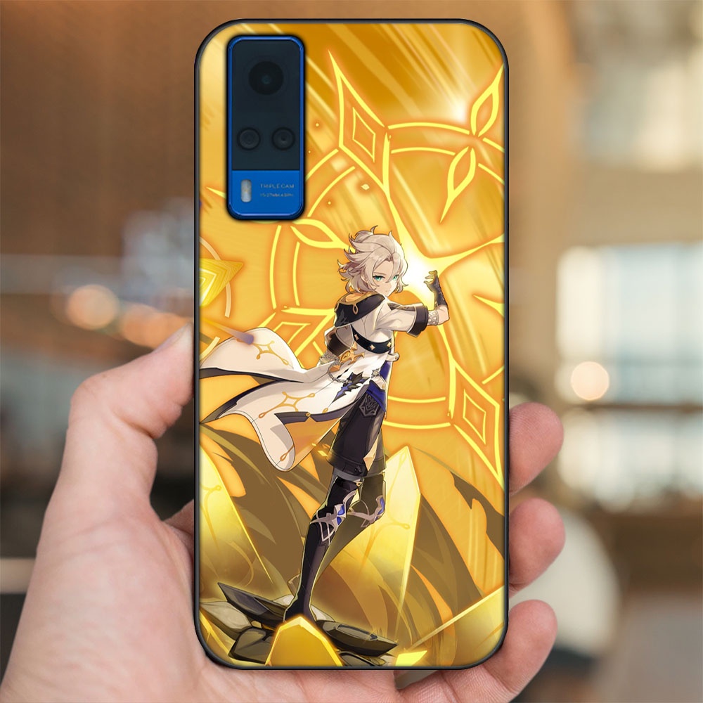 Ốp lưng Vivo Y51 2020, Y53s viền đen in hình Albedo Genshin Impact