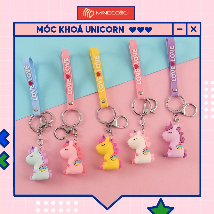 Móc Khóa Kỳ Lân Unicorn Ngựa Một Sừng