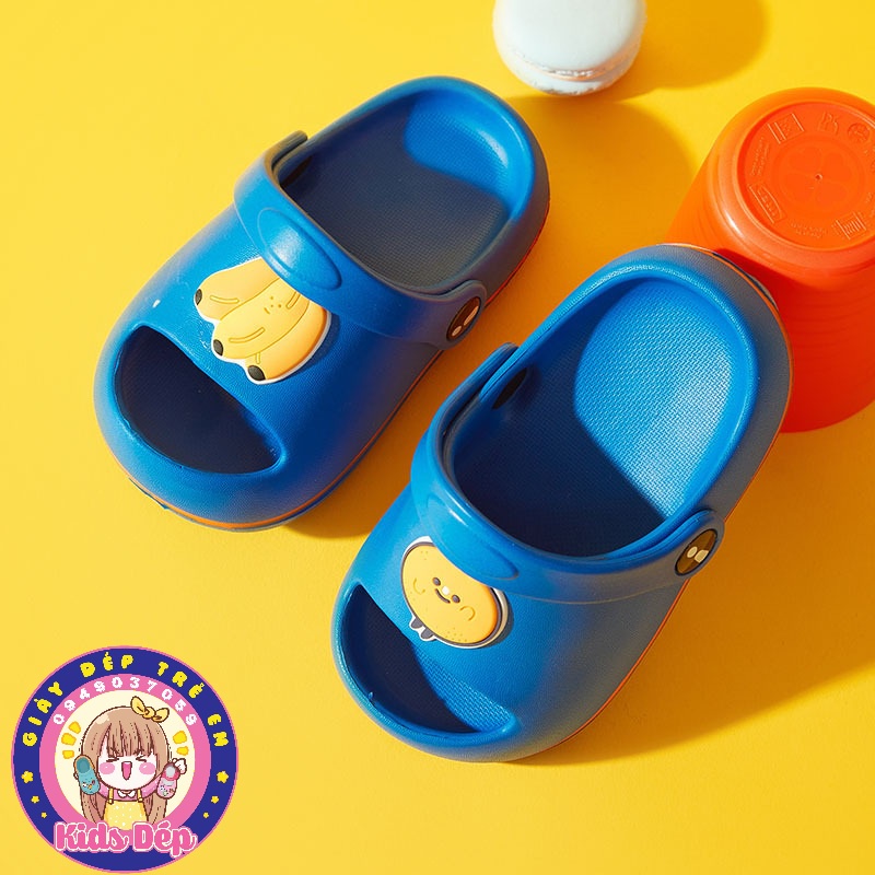 [SALE XẢ KHO Size 170]Dép sục hở mũi/ Dép quai ngang có quai hình trái cây cho bé 3-4 tuổi
