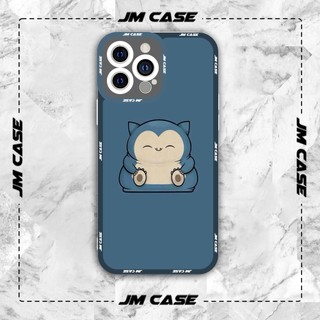 Ốp lưng iphone samsung xiaomi oppo cạnh vuông JMCase Snorlax Chibi Anime Manga Pokemon