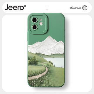Ốp lưng JEERO mềm dễ thương đẹp độc lạ Cho iPhone 14 13 12 11 Pro Max SE 2020 X XR XS 8 7 ip 6S 6 Plus kute HFF1926