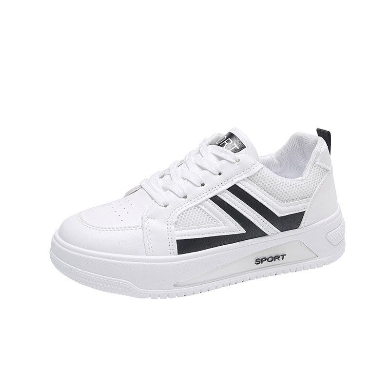 Giày Thể Thao Đế Dày Họa Tiết Kẻ Sọc Thời Trang Hàn Quốc Cho Nữ