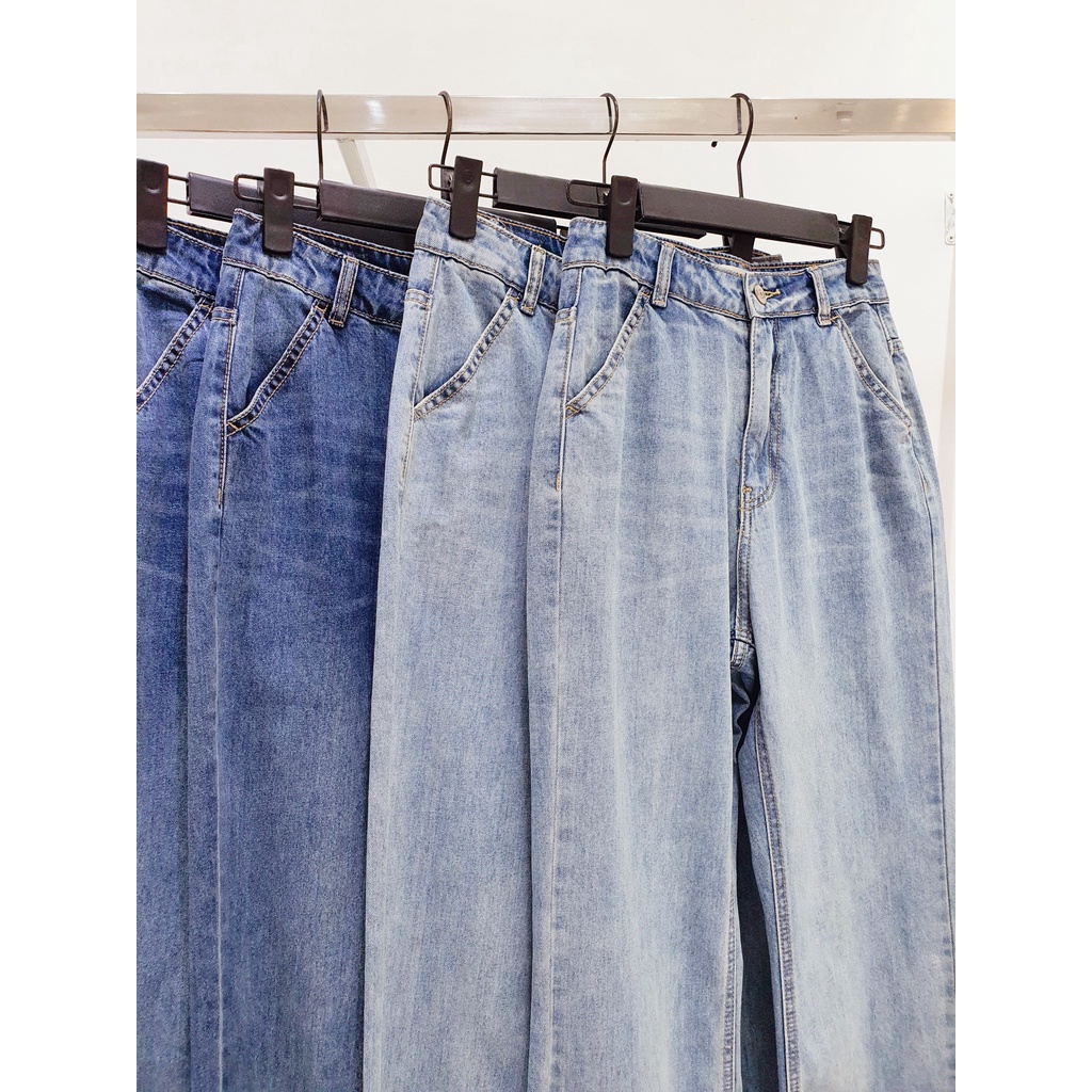 AfterBefore Jeans suôn dài loe nhẹ 2 màu