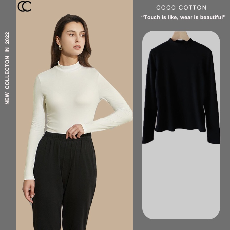 Áo giữ nhiệt nữ tay dài thu đông COCO COTTON CC14
