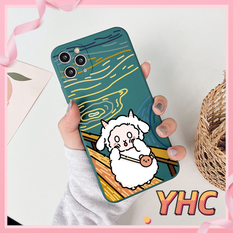 ốp iphone Màu Xanh Lá Đậm Họa Tiết Động Vật Cho Iphone6 6splus 7 7plus 8 8plus XR X XS 11 12 Pro max Plus Promax max-986