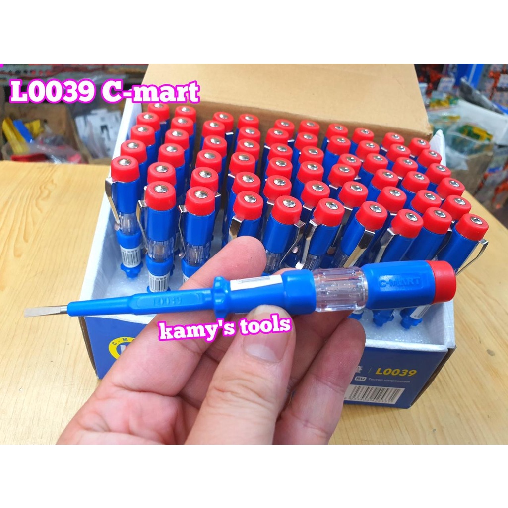 Bút thử điện AC 100-500v dài 145mm L0039 C-mart, vít thử điện